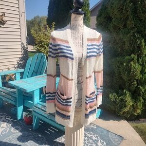 Stitches & Stripes Medium Multicolor Women's Cardigan!